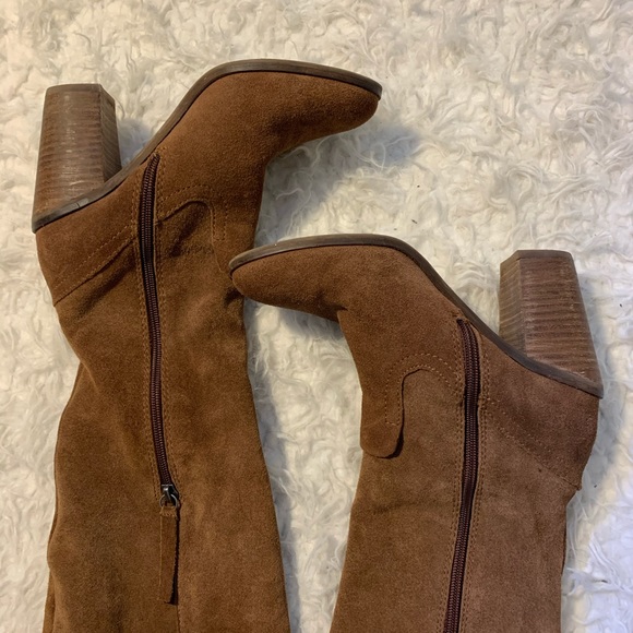 DOLCE VITA over the knee camel brown suede boots - Picture 3 of 8